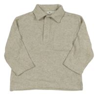 Světlebéžový lehký svetr s límečkem H&M