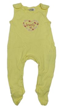 Žluté dupačky s nápisem Ergee