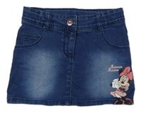 Tmavomodrá riflová sukně s Minnie 