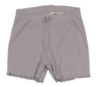 Lila žebrované kraťasy H&M