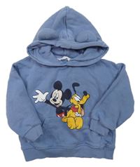 Modrá mikina s Mickeym a kapucí H&M