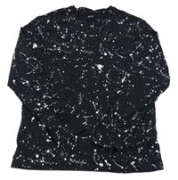 Černo-bílé triko s fleky C&A