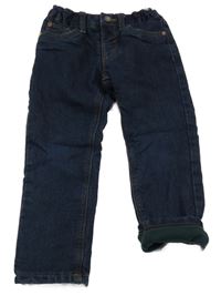 Tmavomodré zateplené straight rifle C&A