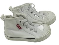 Bílé plátěné kotníkové boty Levi´s vel. 23