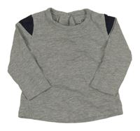 Šedo-tmavomodré triko River Island