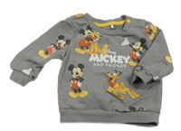 Šedá mikina s Mickeym Tu