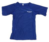 Tmavomodré sportovní tričko s nápisem 