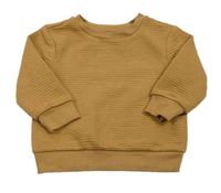 Hnědá žebrovaná mikina Primark