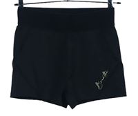 Dámské černé sportovní elastické kraťasy Primark 