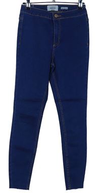 Dámské tmavomodré skinny rifle s vysokým pasem New Look 