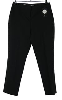 Dámské černé tapered kalhoty s puky Peacocks vel. 12S