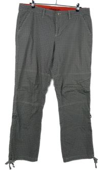 Dámské černo-šedé vzorované rolovací kalhoty Sheego