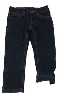 Tmavomodré podšité rifle C&A