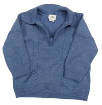 Modrý svetr s límečkem River Island