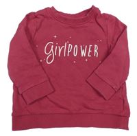 Vínová mikina s nápisem Mangunn