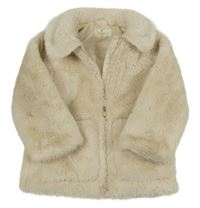 Světlebéžová kožešinová bunda H&M