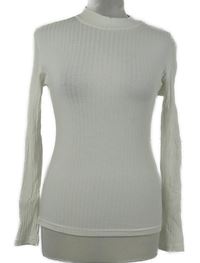 Dámské bílé žebrované triko Asos