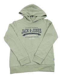 Světlezelená mikina s kapucí Jack & Jones