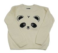 Smetanový svetr s pandou C&A