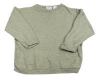 Zelenošedý svetr s kapsami Zara