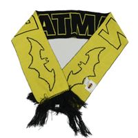 Černo-žlutá šála s třásněmi  - Batman