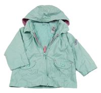 Mentolová šusťáková jarní bunda s kapucí C&A