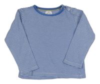 Modro-bílé pruhované triko John Lewis