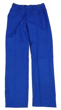 Modré společenské kalhoty 