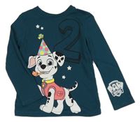 Smaragdové triko s číslem - Tlapková patrola George