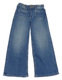 Modré wide leg rifle H&M