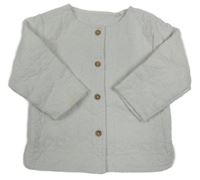 Bílá prošívaná jarní bunda Tu