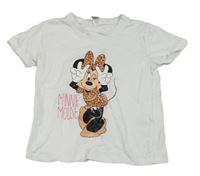 Bílé tričko s Minnie 