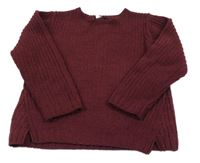Mahagonový žinylkový svetr George