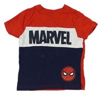 Červeno-tmavomodré tričko se Spider-manem zn. Marvel