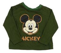 Khaki triko s Mickeym Disney 