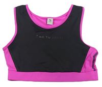 Černo-neonově růžová sportovní lambáda s nápisem TU 