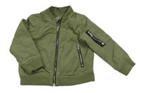 Khaki šusťáková podzimní bunda zn. H&M