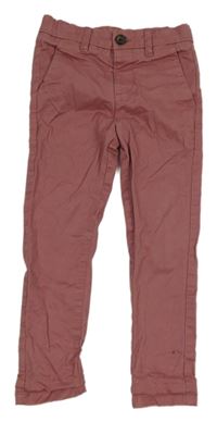 Starorůžové plátěné chino kalhoty M&S