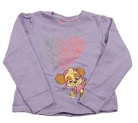 Lila mikina se Skye Nickelodeon 