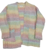 Barevný pruhovaný žinylkový cardigan Next