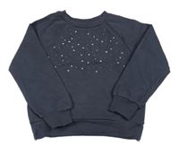 Tmavošedá mikina s kamínky George 