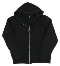 Černá propínací mikina s kapucí New Look