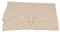 Broskvová chlupatá deka se zajíčkem 
