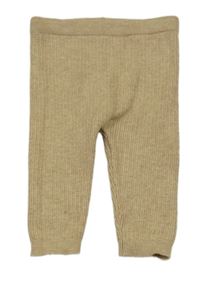 Béžové pletené žebrované kalhoty M&S