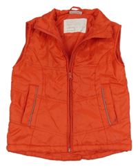 Červená šusťáková zateplená vesta 