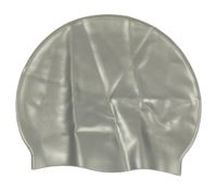 Šedá gumová koupací čepice 