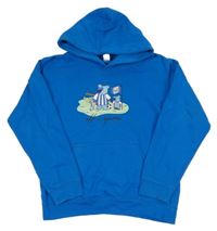 Safírová mikina s medvídky a kapucí 