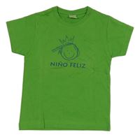 Zelené tričko s obrázkem Perro Blanco 