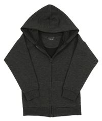 Tmavošedá vzorovaná propínací mikina s kapucí Primark