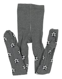 Šedé punčocháče s míči 